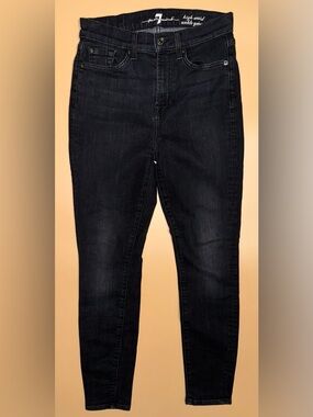 7 For All Mankind Jeans Womens Size 26 High Waist Ankle Skinny Stretch Denim